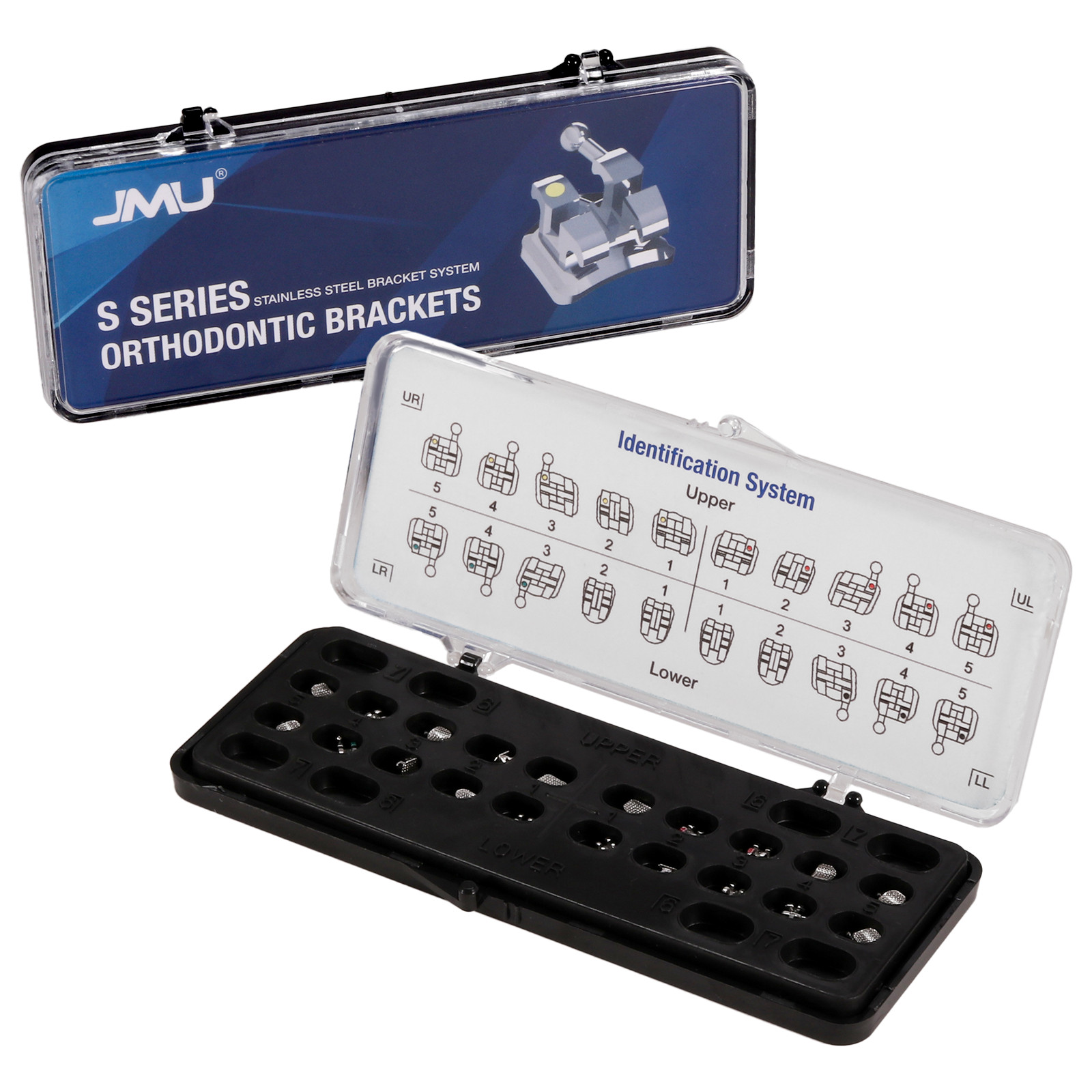 20pcs/Set Orthodontic Metal Brackets Braces Standard Roth/MBT 022/018 345 Hooks