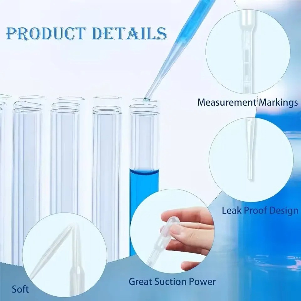100PCS 3ML Transfer Pipettes Plastic Droppers Disposable Dropper for Resin