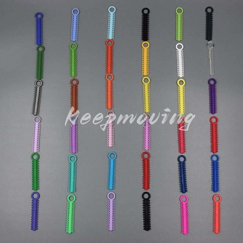 1 Pack 1040 Pcs Dental Orthodontic Elastic Braces Rubber Ligature Ties 37 Colors
