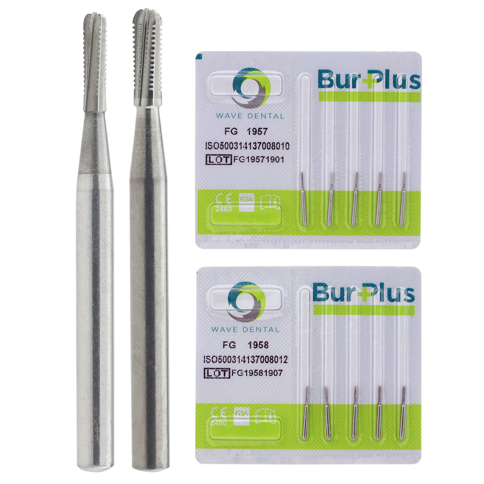 WAVE Dental FG 1957 1958 Carbide Burs Metal Crown Cutting Cross Cut Bur Prima