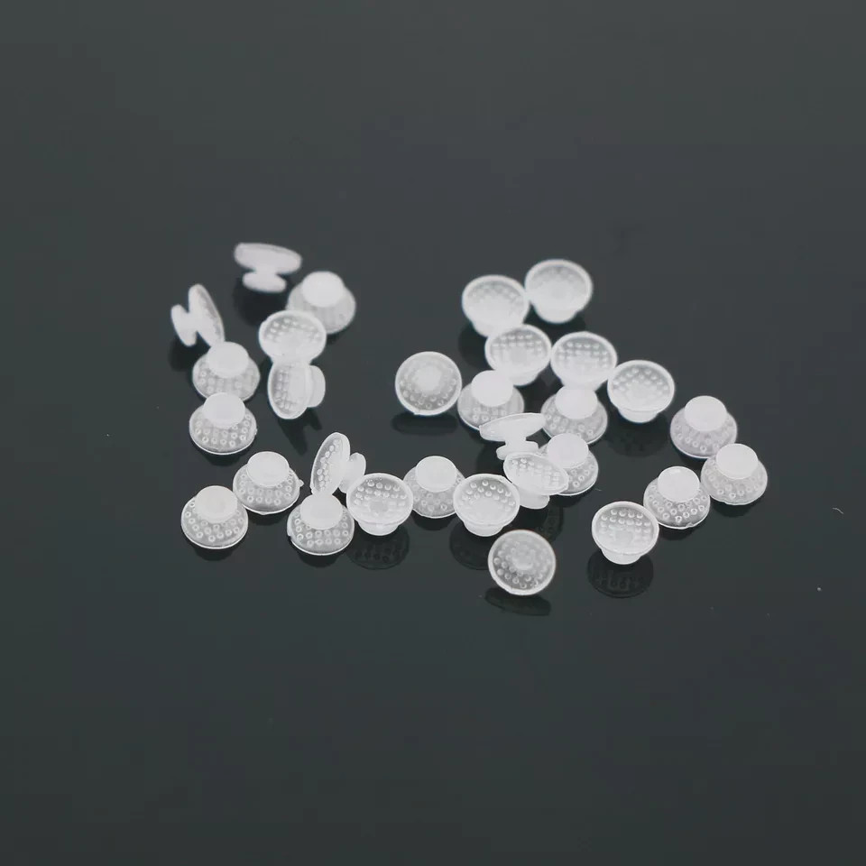 10Pcs/pack Dental Ortho Ceramic Clear Lingual Button Bondable Round Composite