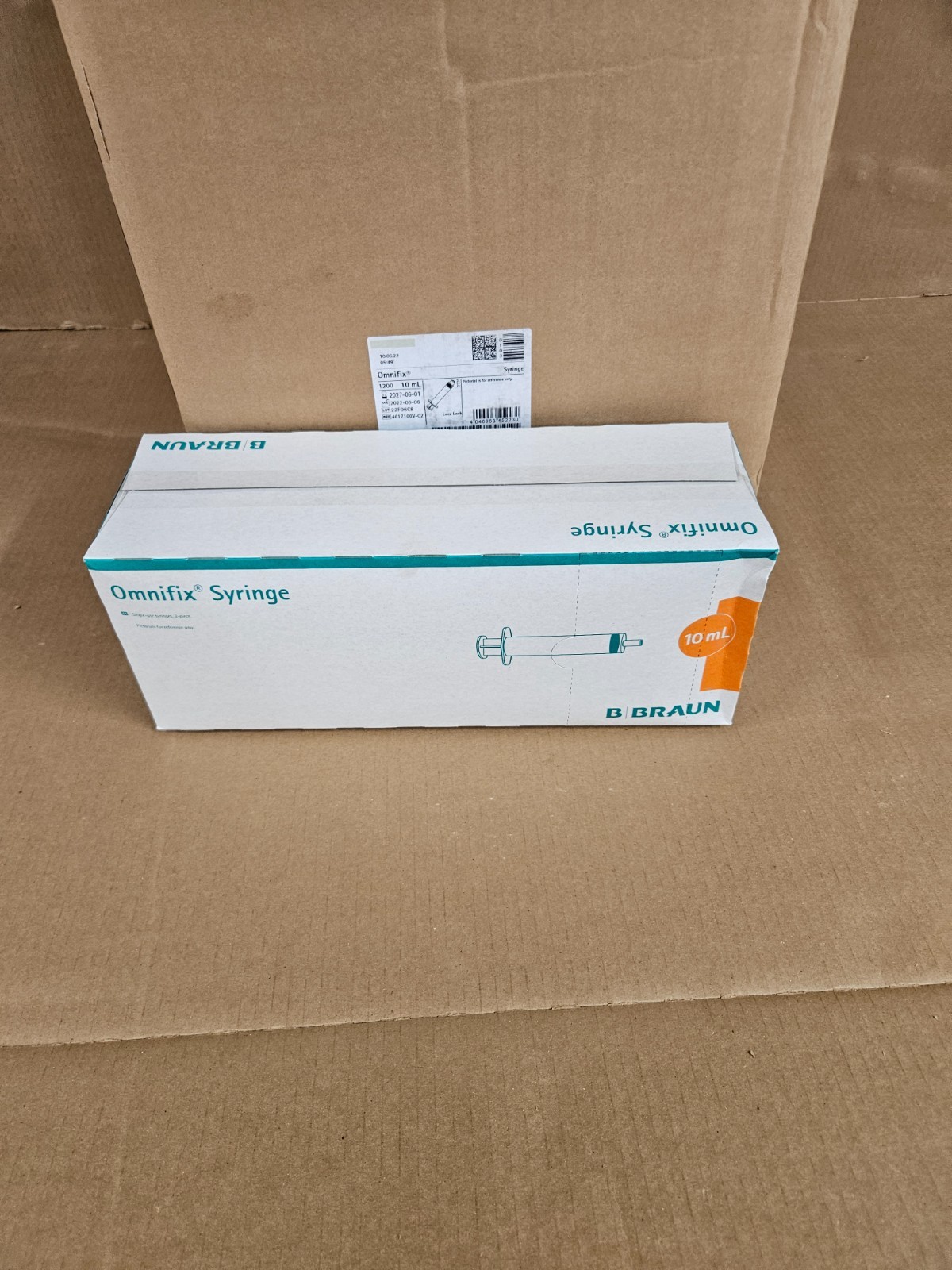 4617100V-02 OMNIFIX Syringe – Luer Lock Sterile Syringe, 10 mL Braun 1,200 units