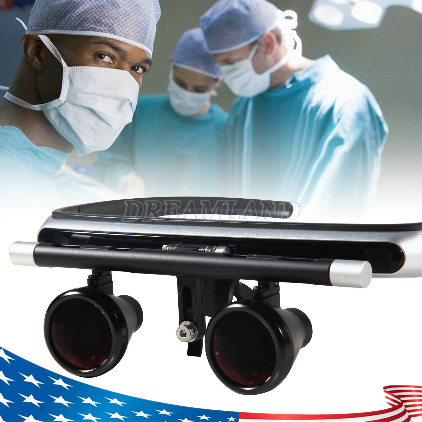2.5X Dental Surgical Binocular Loupes Magnifier US/EU