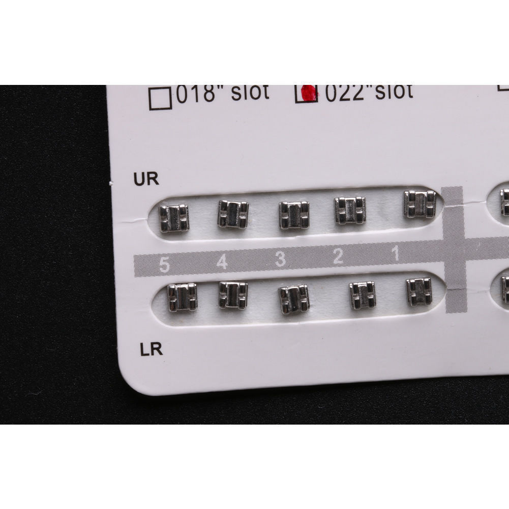 20 Pcs/Pack Dental Orthodontic 018″ Slot Edgewise No Hook Metal Brackets Braces
