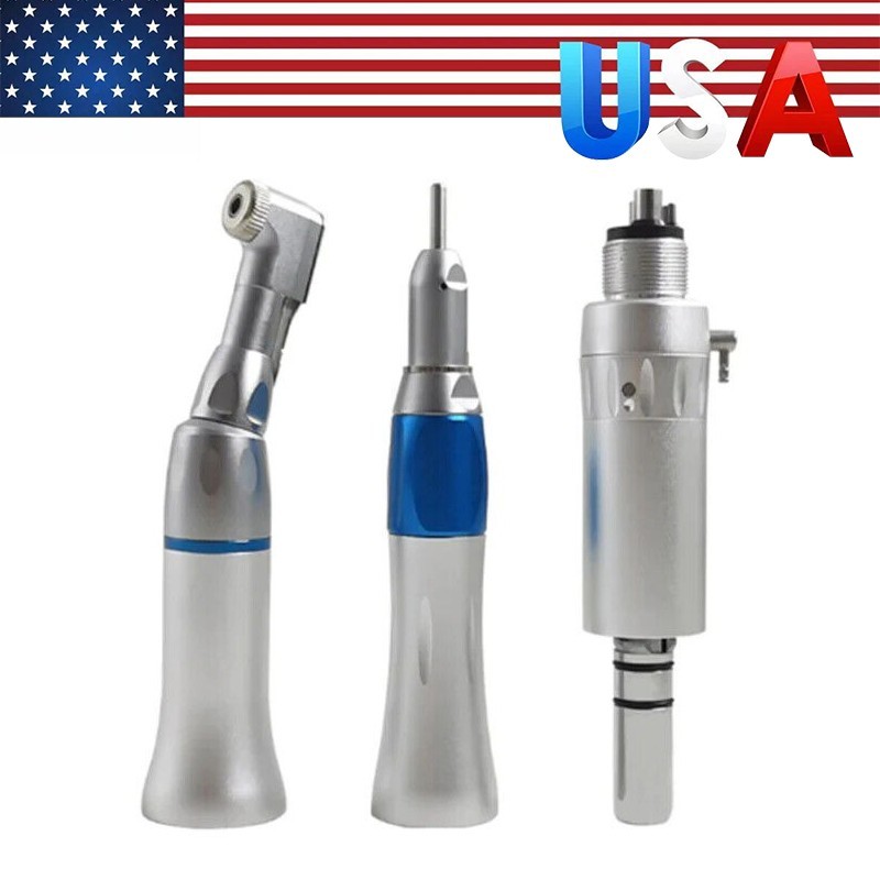 Dental Lab MARATHON-III Electric Micromotor +Contra Angle Straight Handpiece Kit