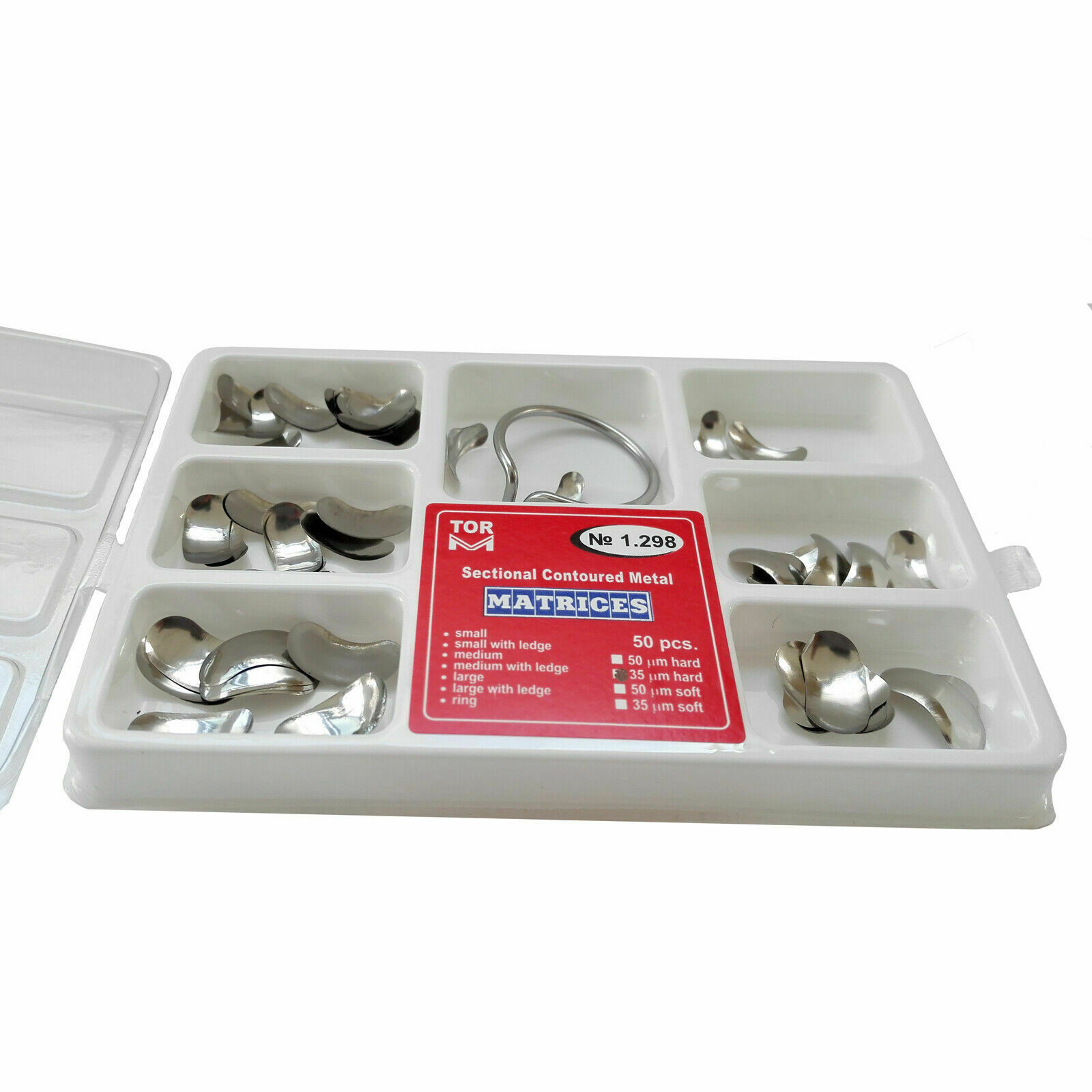 Dental TOR VM Matrices Metal Sectional Contoured Matrix Assortment 35μm/Hard
