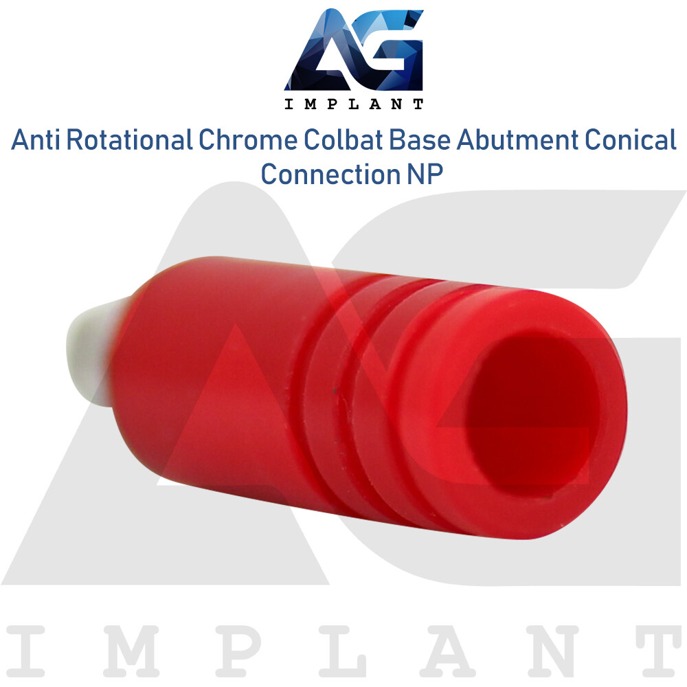 10 Chrome Cobalt Base Anti Rotational NP Conical Connection With Screw 2.25mm