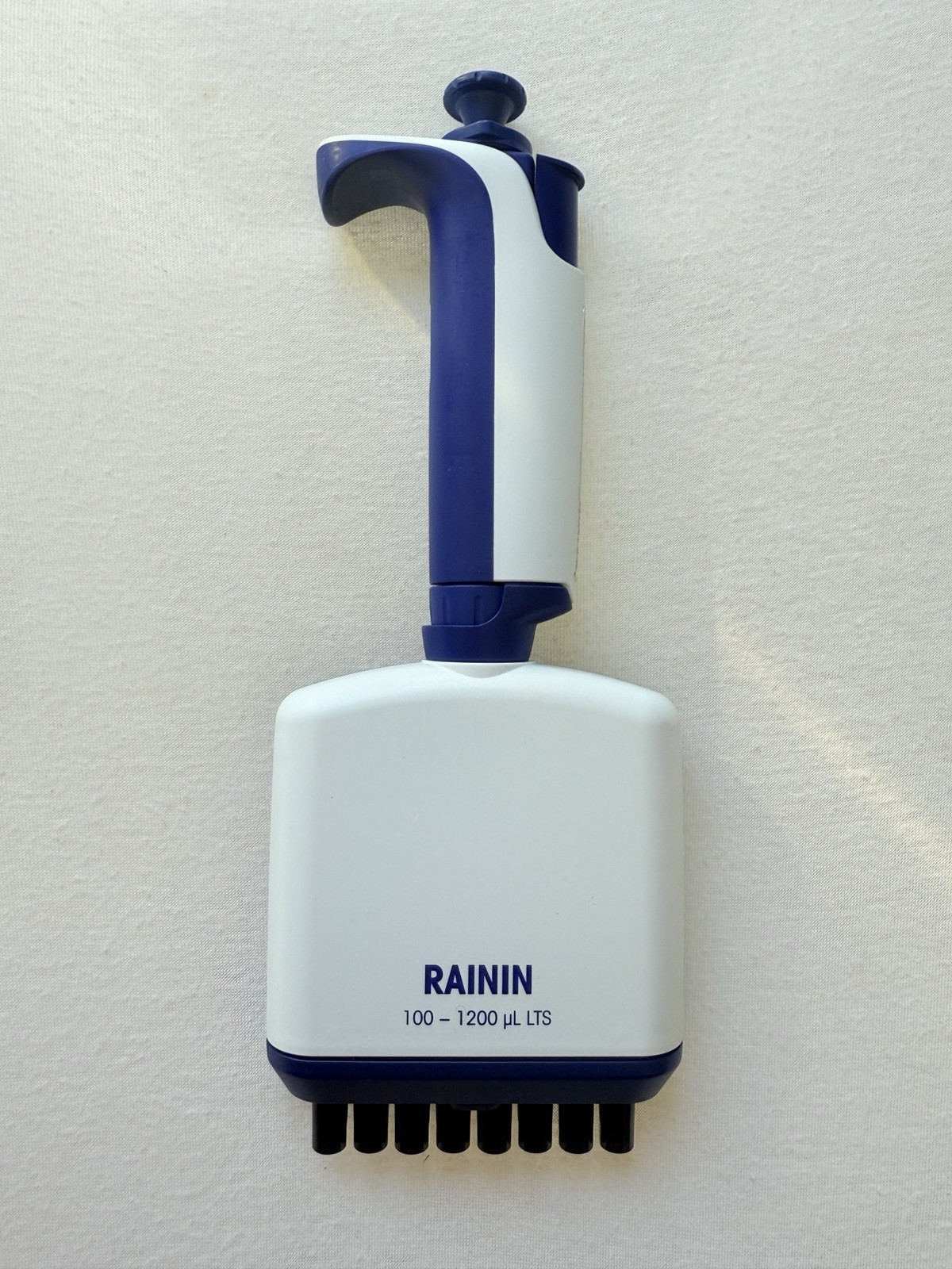 RAININ Pipet-Lite L-1200 XLS 100-1200uL LTS Multi Adjustable 8-Channel Pipette