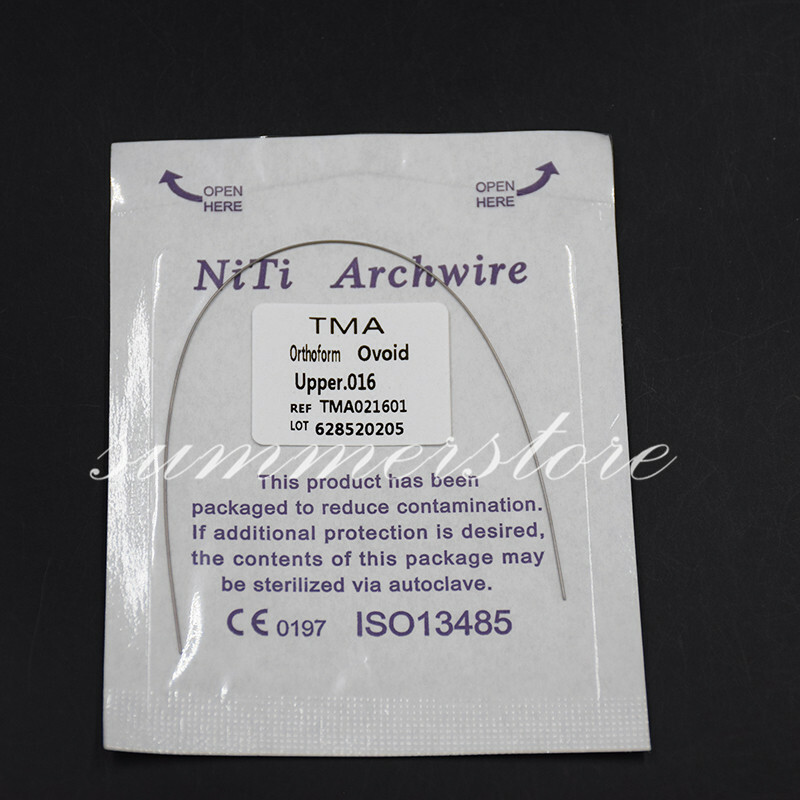 2 Packs Dental Titanium-Molybdenum Alloy TMA Arch Wire Round Upper + Lower
