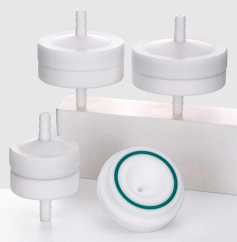 Lab Filter Membrane Holder PTFE 13-90mm Acid Alkali Gas Sampling Adapter