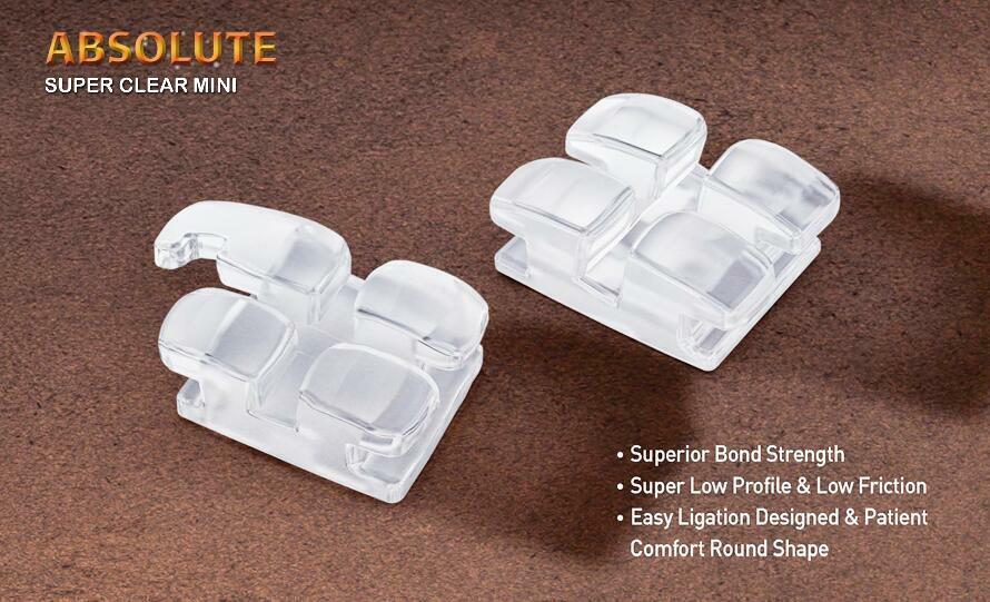 Dental Orthodontic Sapphire Bracket Monocrystalline Supper Clear Braces Roth MBT