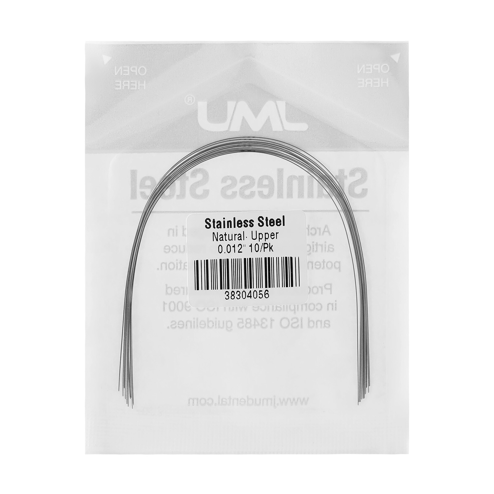 100✖ Orthodontic Stainless Steel Archwire Use For Brackets Braces Natural Round