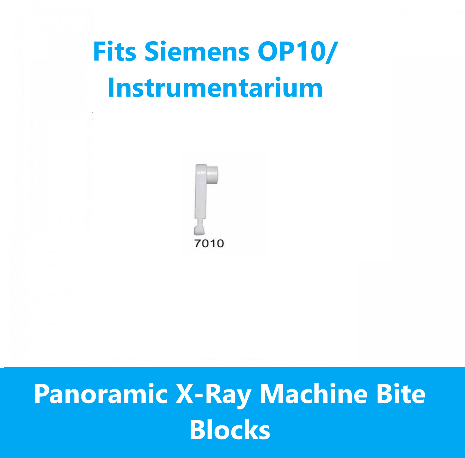 Dental X-Ray Bite blocks 7010 For Siemens OP 10, Instrumentarium, 100/Bx, #7010