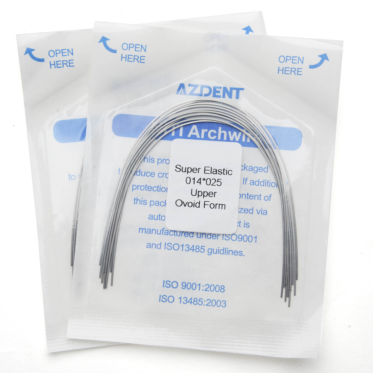 10PCS/PACK Dental Ortho Super Elastic Niti Arch Wires Rectangular Ovoid AZDENT