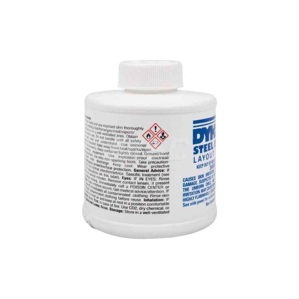 Dykem 80300 Blue Layout Fluid, 4 Ounce Brush Top Can