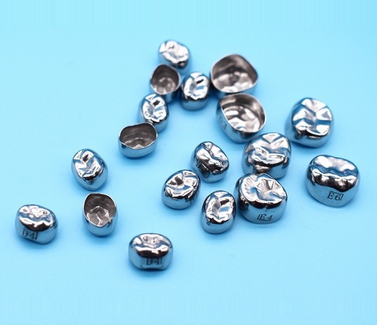 48Size Dental Kids Crown Stainless Steel Primary Molar Crowns Metal Pediatric