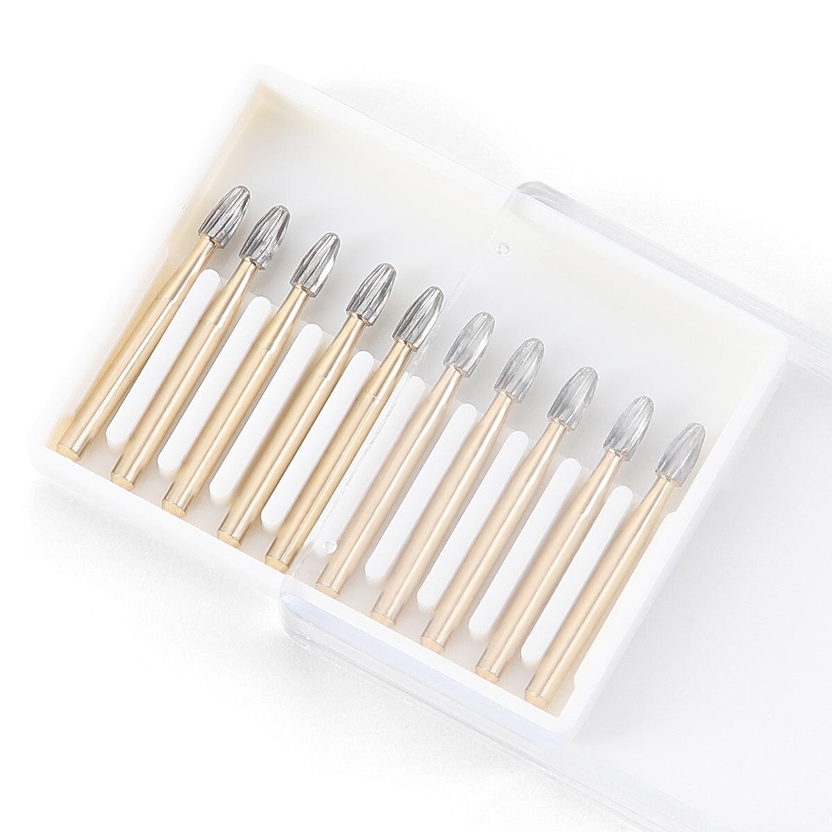 Dental FG 7406 Burs Tungsten Carbide Trimming&Finishing Egg Shape