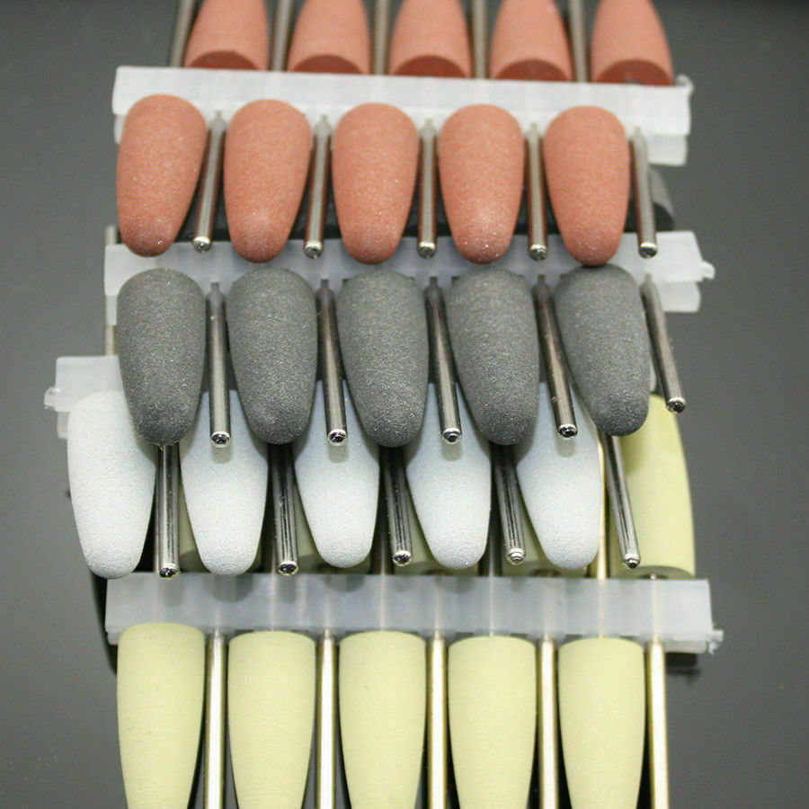 50 Pcs Dental 2.35mm Lab Silicone Rubber Polishing Burs Shank Polishers Diamond