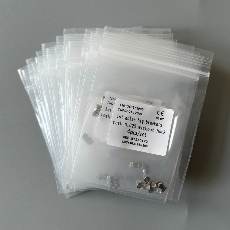 10Set Dental Orthodontic 1st Molar Wide Big Brackets Roth/MBT/Edgewise no hooks