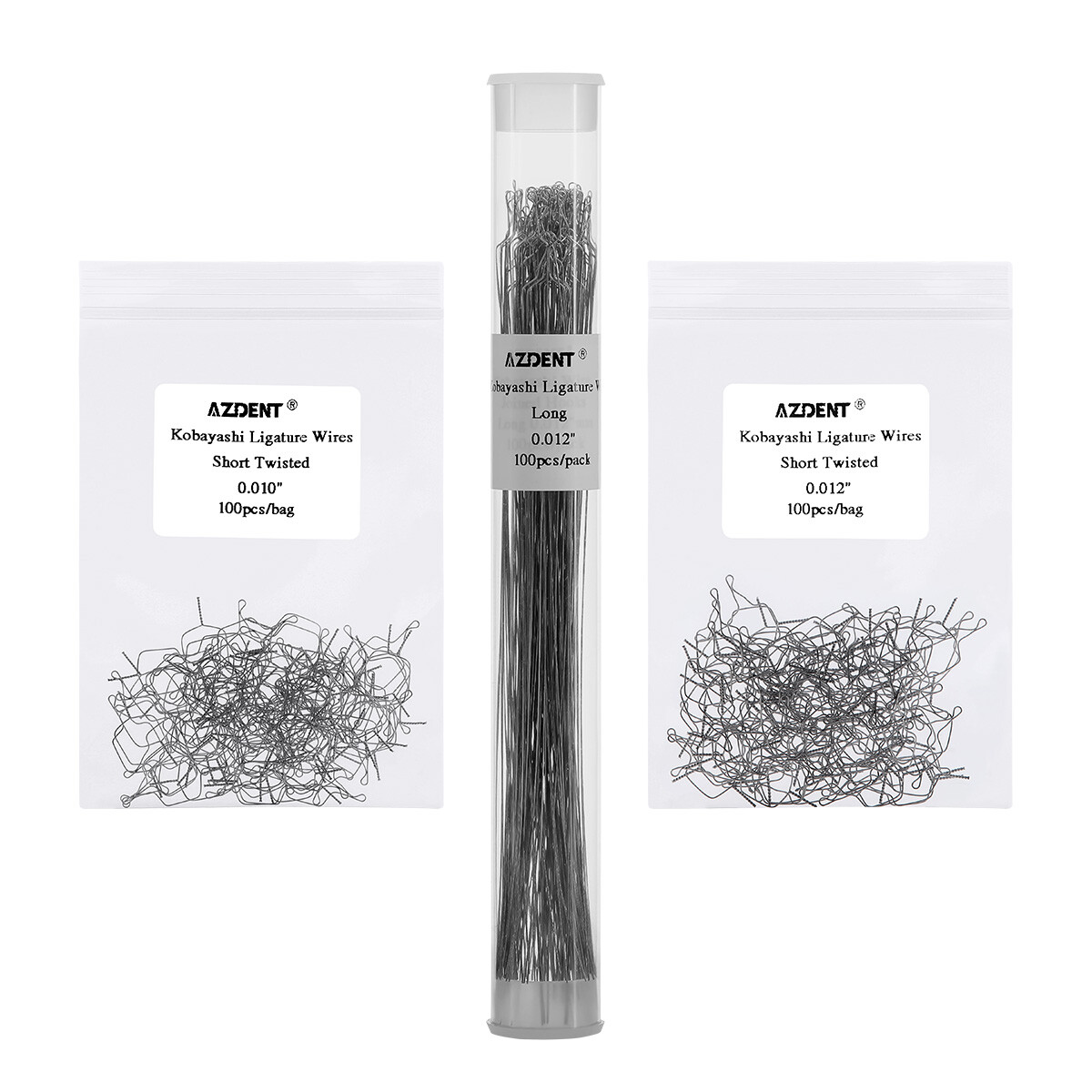 Dental Orthodontic Wire Preformed/Kobayashi Ligature Ties Stainless Steel AZDENT