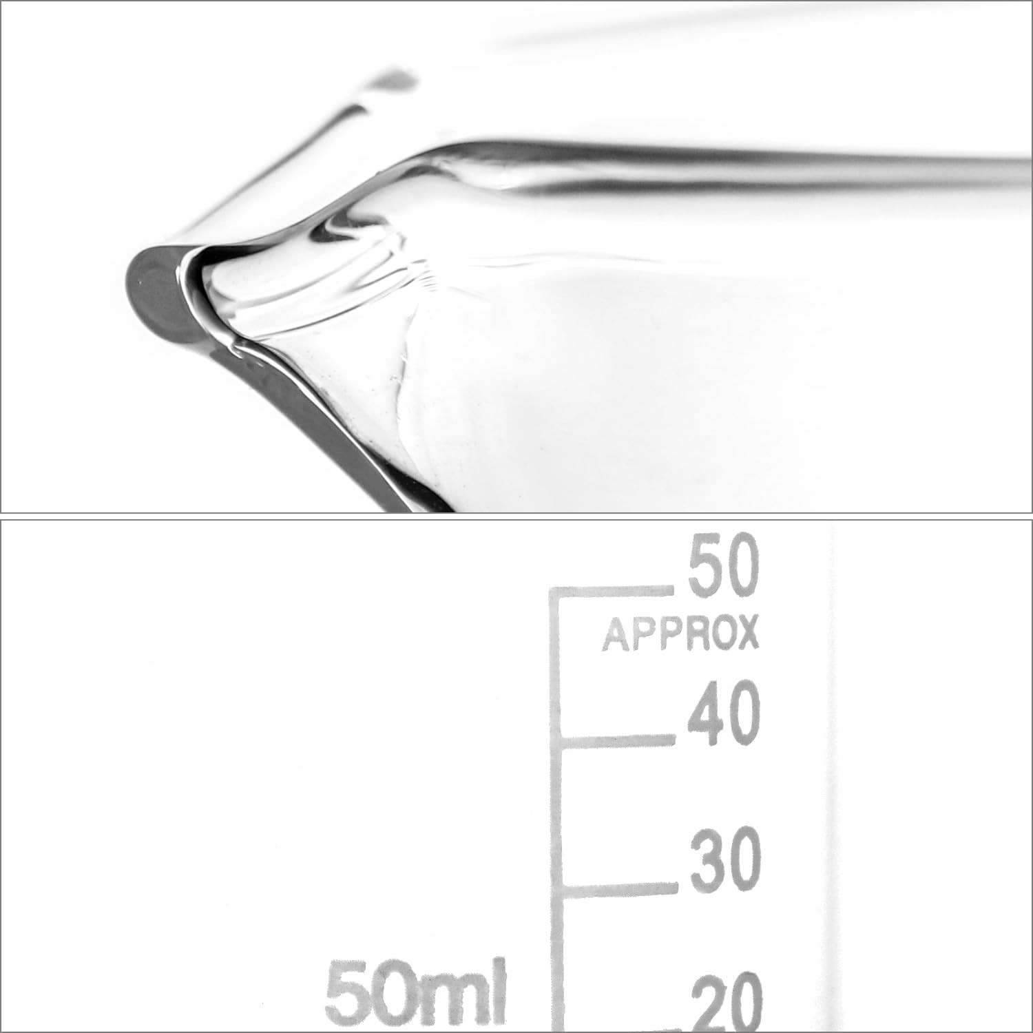6 Pack 50ml Glass Beaker Set 1.7oz Borosilicate Griffin Low Form Lab Cups