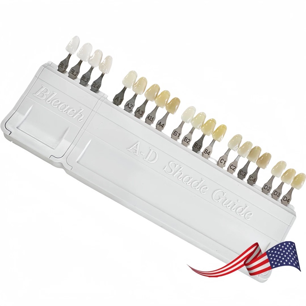New 1 Set For VITA Classical Dental Shade Guide with Bleached Shades Clip