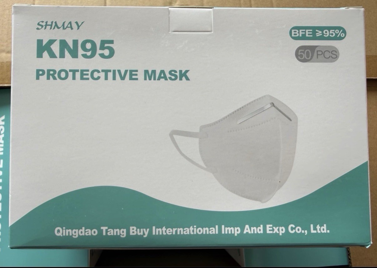 50 Pieces KN95 Disposable Face Masks 95%+ PFE & BFE KN95 (INDIVIDUALLY WRAPPED)