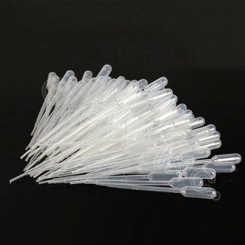 200 pc – 3ml Durable Dropper Transfer Graduated Pipettes Disposable Plastic 100