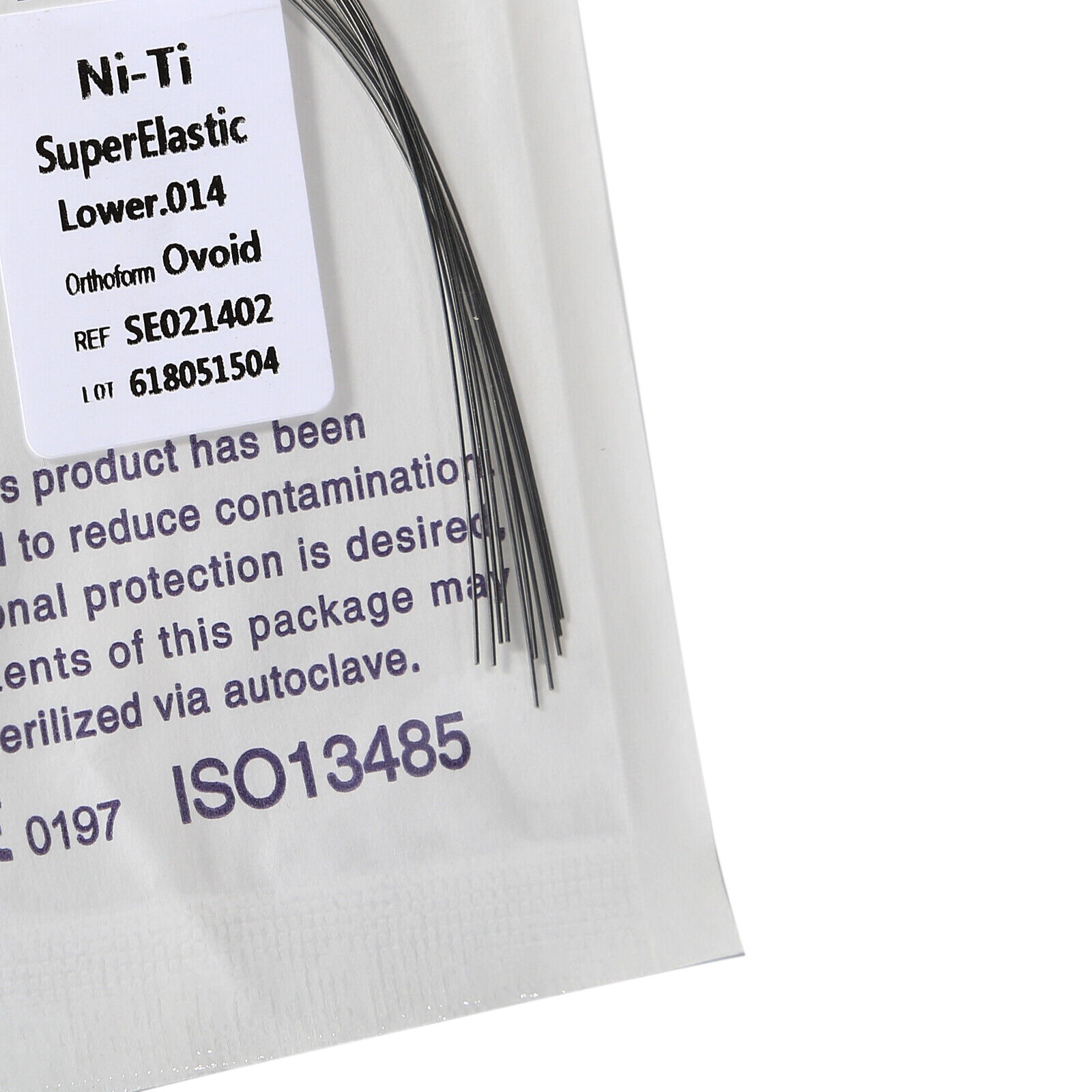 10 Pcs/Pack Dental Orthodontic Round Super Elastic NiTi Arch Wire Ovoid All Size