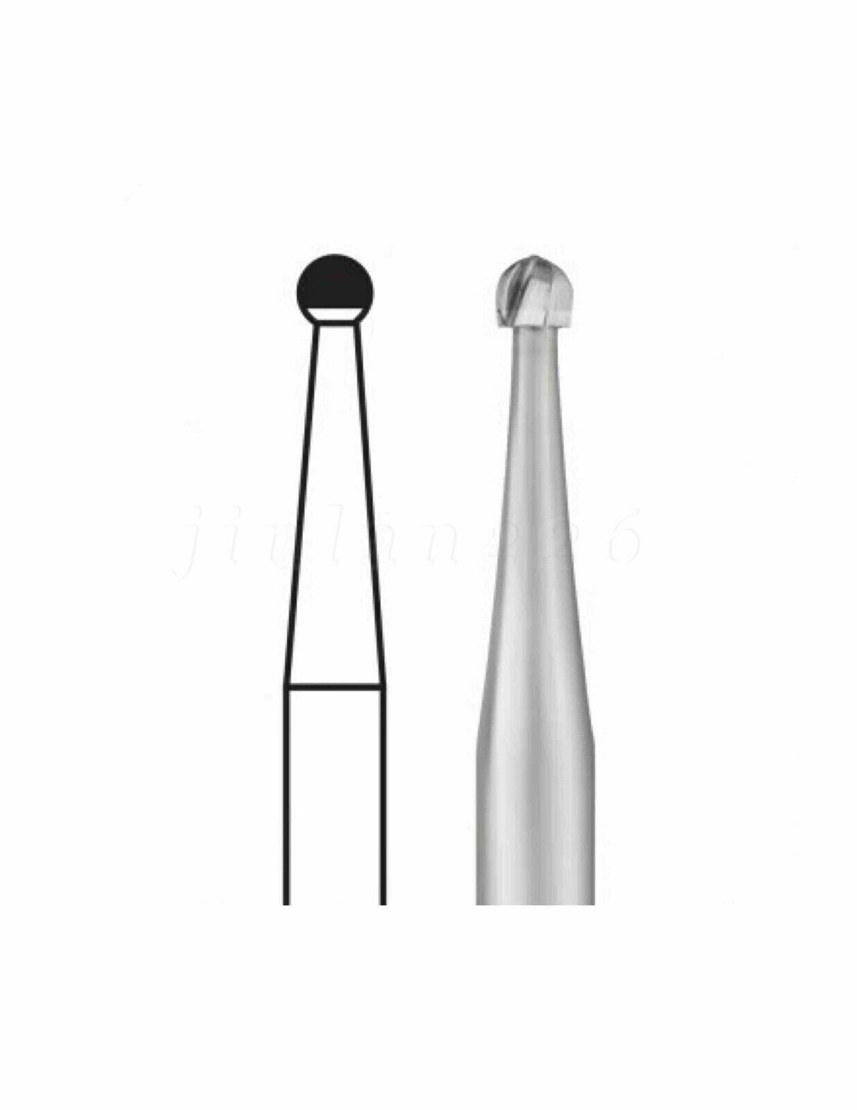 Burr Dental Round Latch Carbide Bur RA 1 2 3 4 5 6 7 8 22.5mm For Slow speed USA