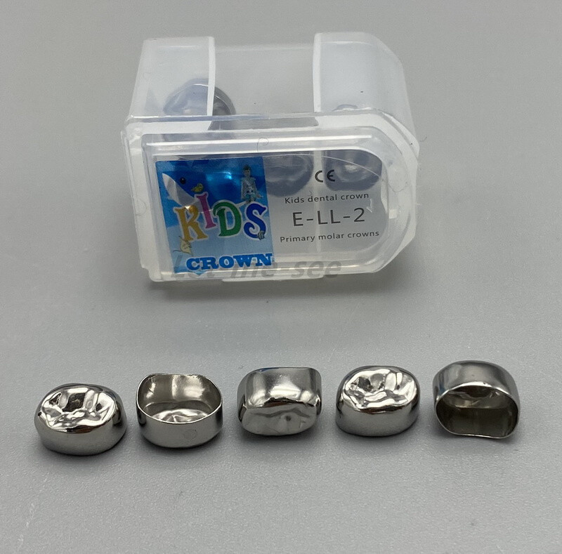 Dental Kids Primary Molar Crowns Stainless Steel Pediatric crown 48 Sizes