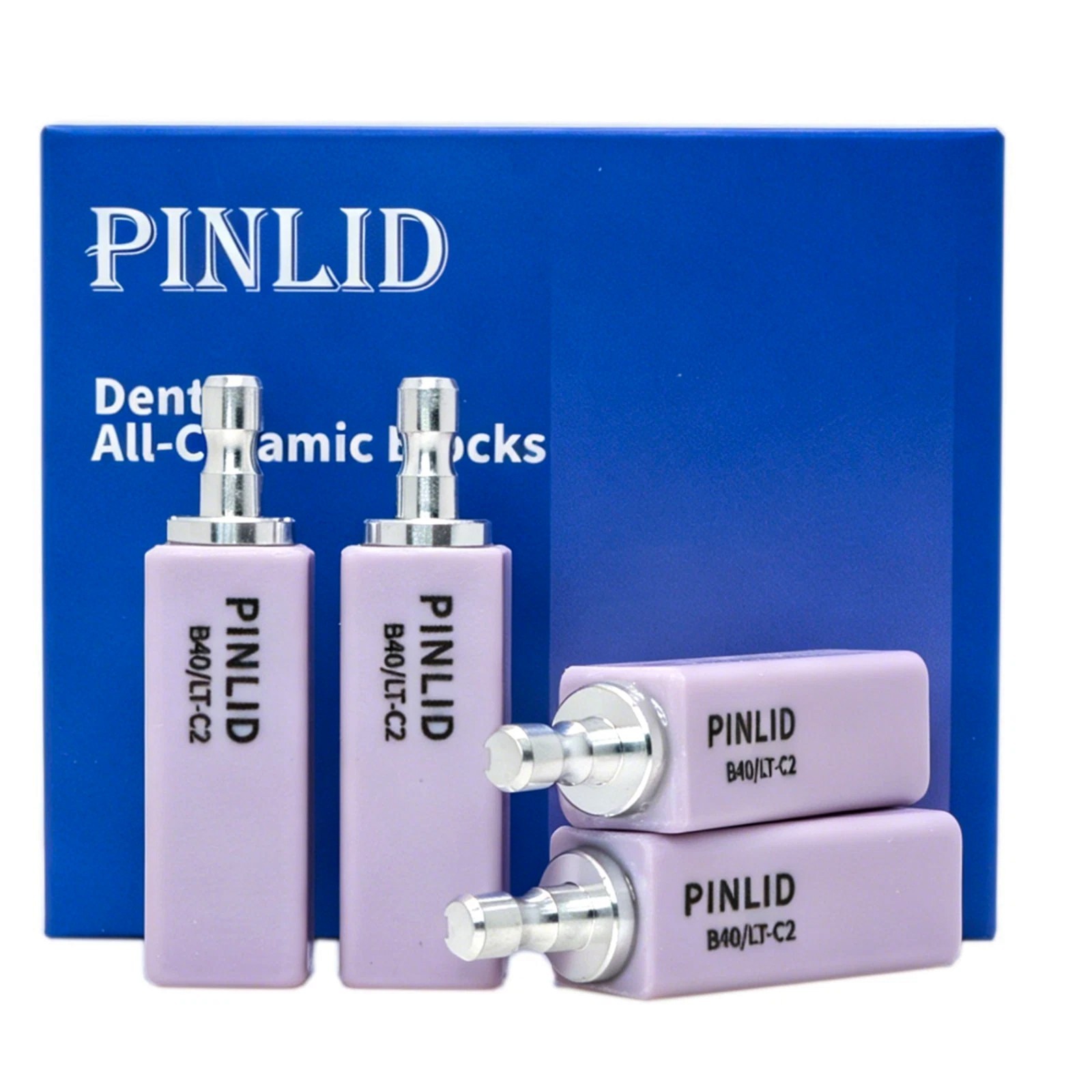 Dental Exam Glass Ceramic Lithium Dislicate Block Cerec CAD CAM B40 Blocks 4pcs