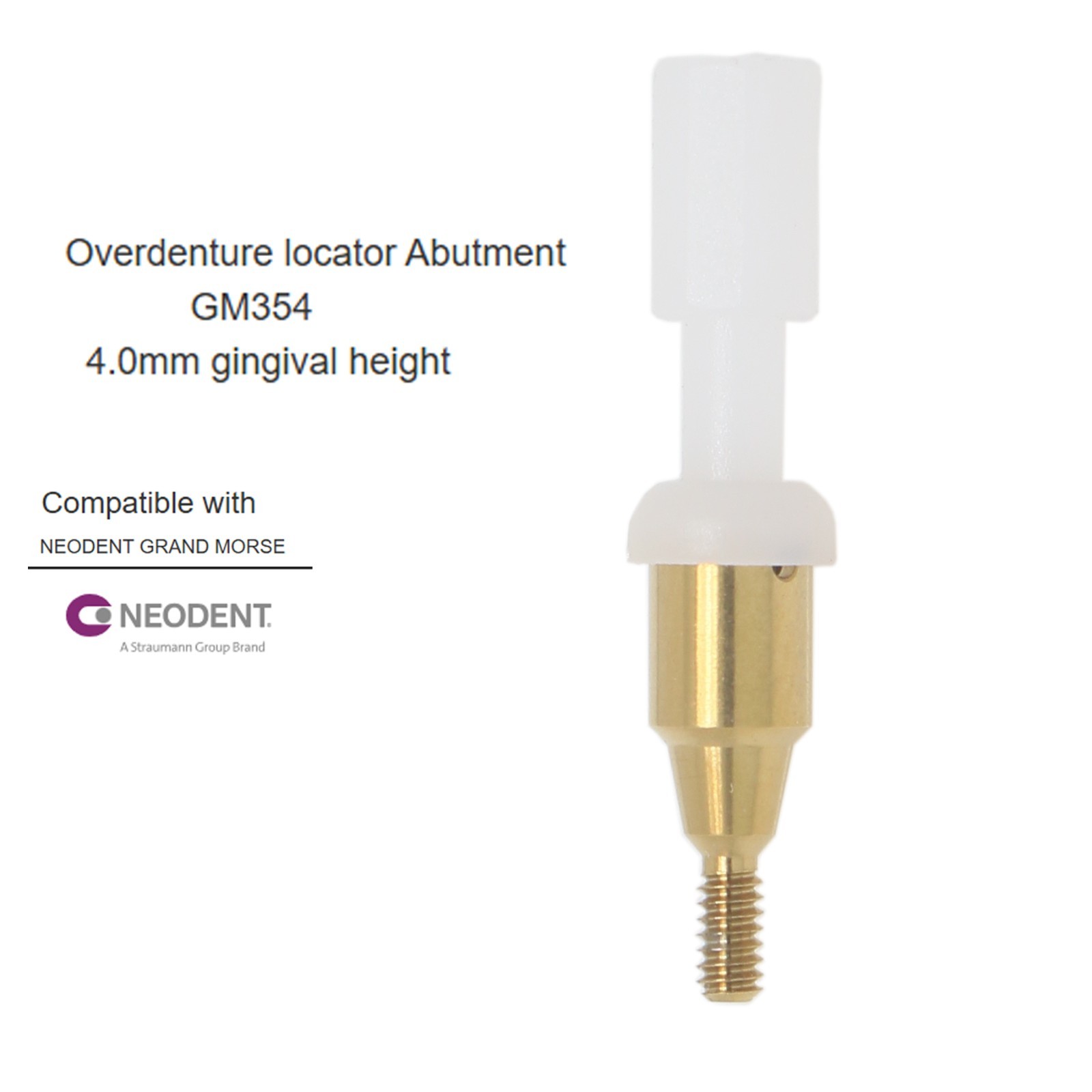 Overdenture Locator Abutment Male caps Inserts Tool for NEODENT GRAND MORSE GM