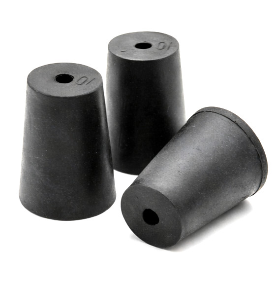 Solid Rubber Stoppers 1 Hole Laboratory Stoppers Various Sizes 10 per package