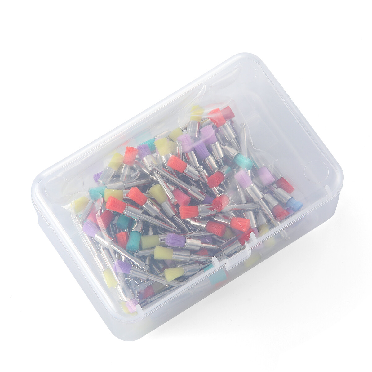 100pcs/Box Dental Polishing Polisher Prophy Brush Bowl Flat Type Colorful Nylon