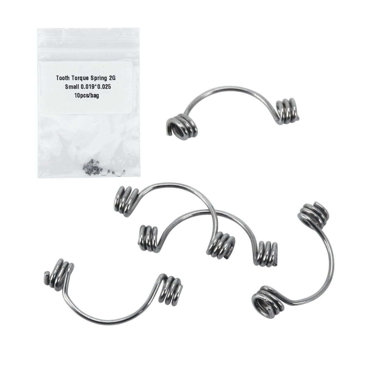 10pcs/Pack Dental Orthodontic Anterior Teeth Torque Rectangular Springs AZDENT