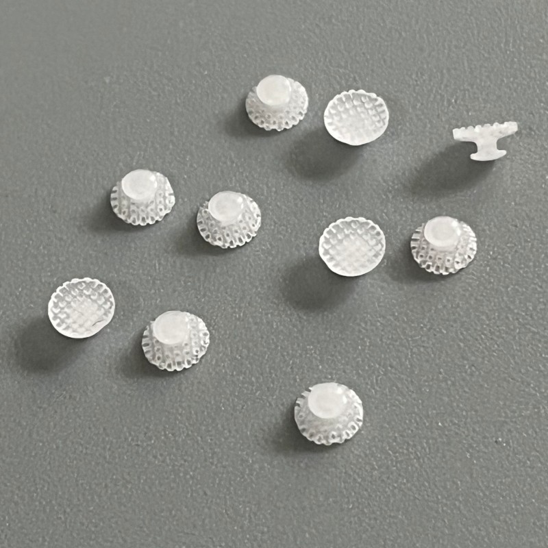 10 Pcs/Pack Dental Orthodontic Ceramic Clear Lingual Button Bondable Round Base