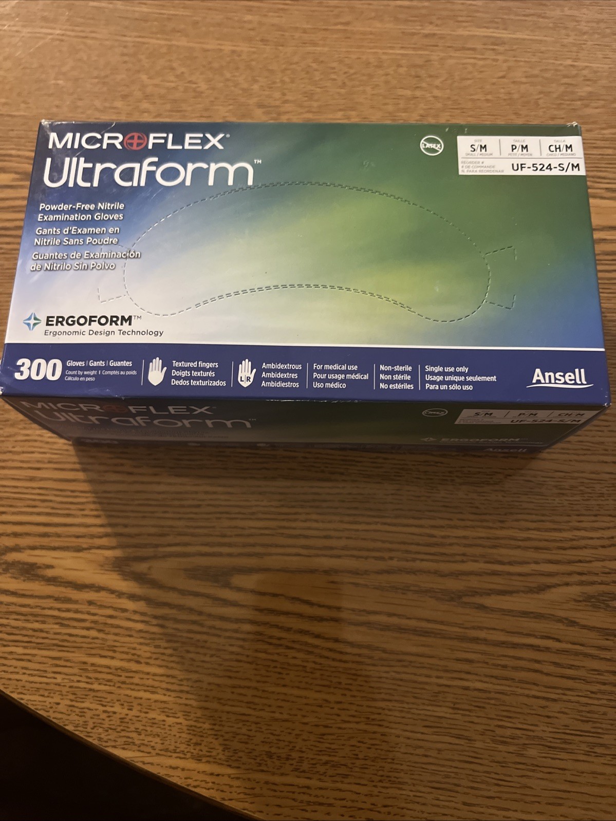 3000 (10 box) MicroFlex UltraForm Nitrile Gloves UF-524-XS/S EXTRA SMALL SMALL