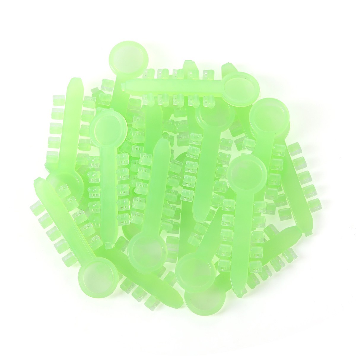 200pcs/20 sticks Dental Rotation Wedge Orthodontic Rubber Elastic Rotary Pads