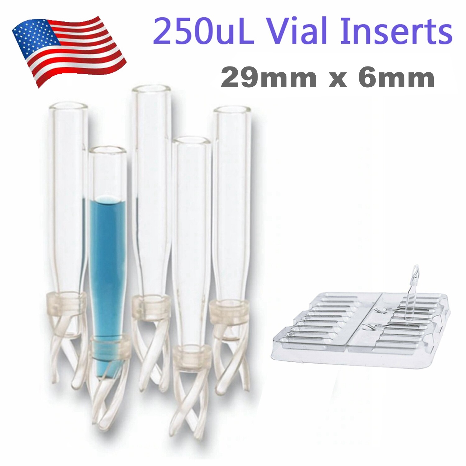 1000PCS 2ml Clear/Amber Vials+Screw Caps PTFE w/Writing Area+250uL Vials Inserts