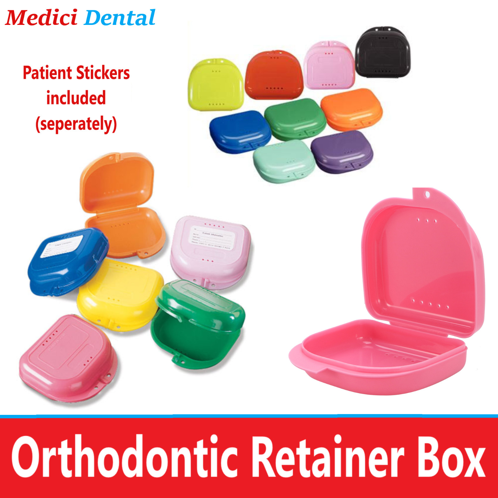 Dental Ortho Retainer Box For Storage Appliance Case Mouth Guard, Upto 200/Box