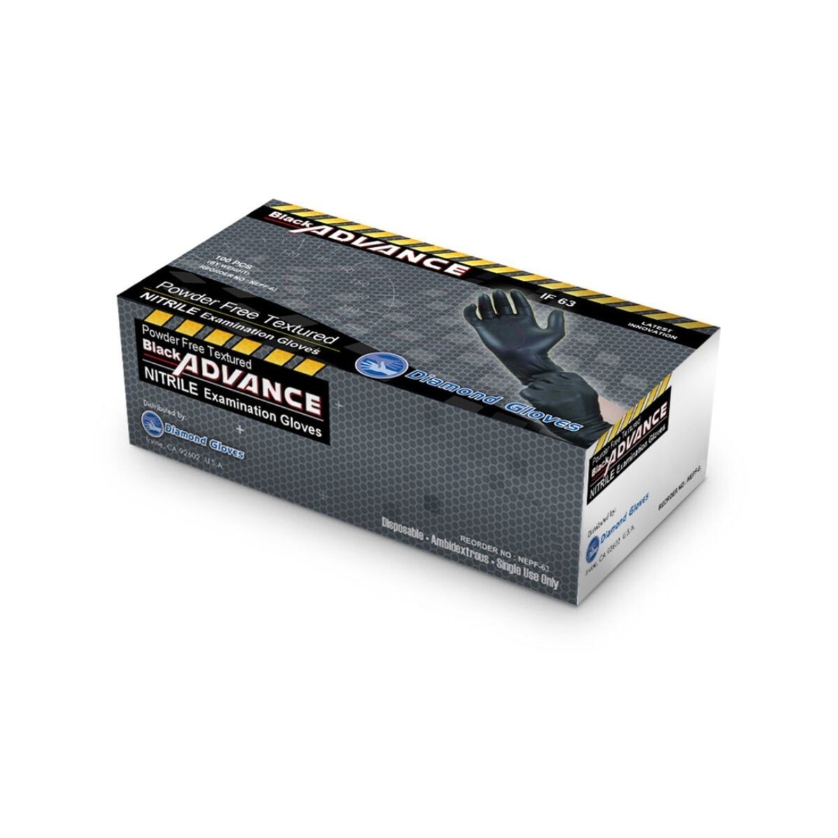 Premium Black Nitrile Gloves Powder-Free 6-Mil 1000pcs S/M/L/XL/XXL New