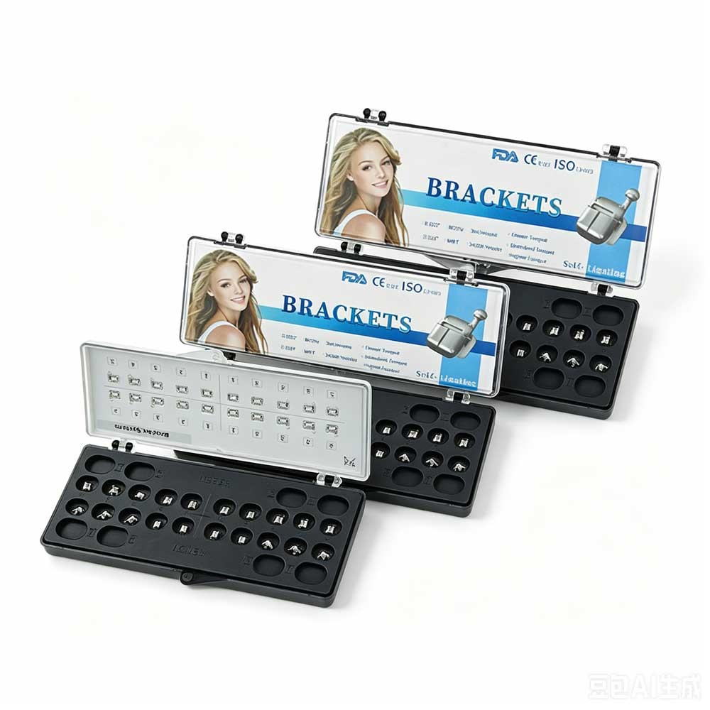 10 packs Dental Orthodontic Self Ligating Braces Bracket Mini Roth.022 Hooks 345