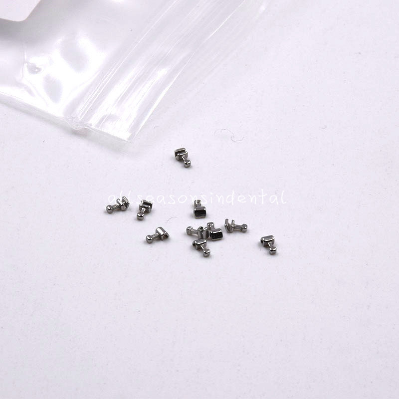 10Pcs/Bag Dental Orthodontic Inserted Fix Crimpable Hook Stainless Steel S/M/L