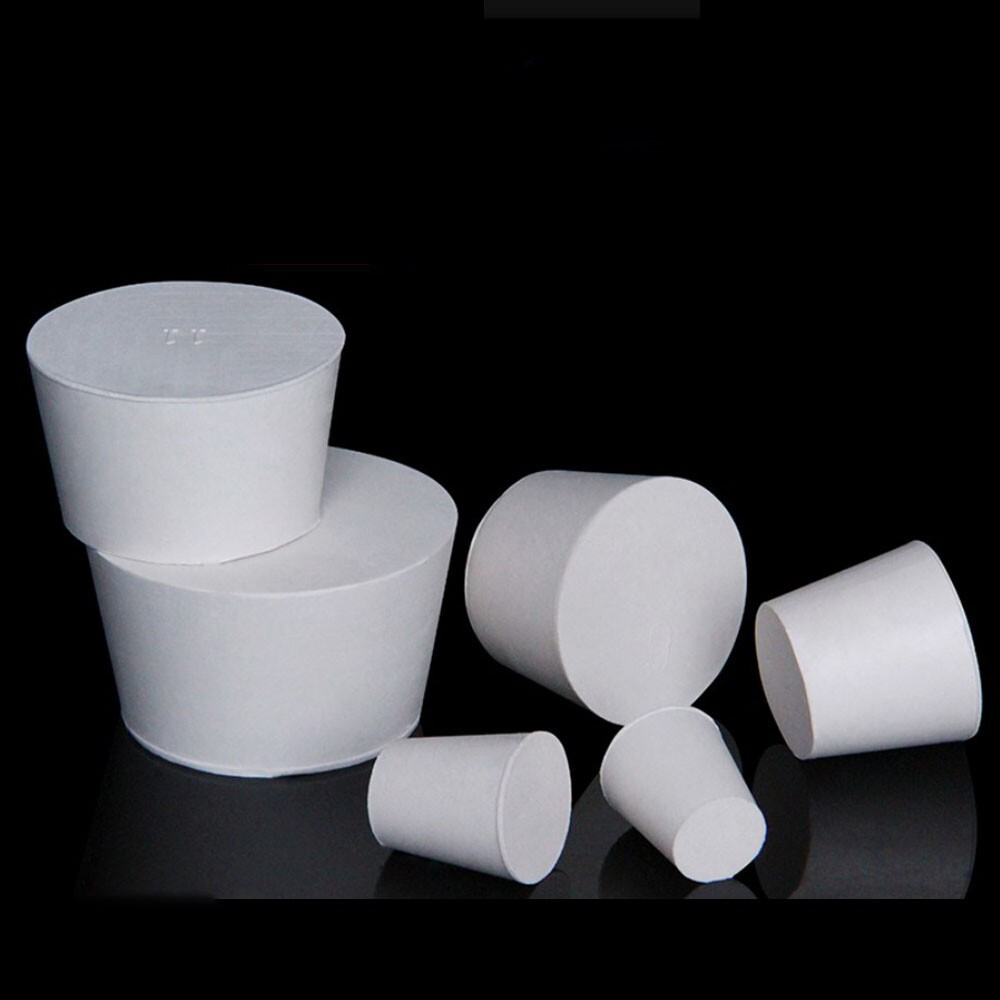 Rubber Bung Stopper Tapered Plugs Laboratory Solid Stoppers Sizes Various Flask