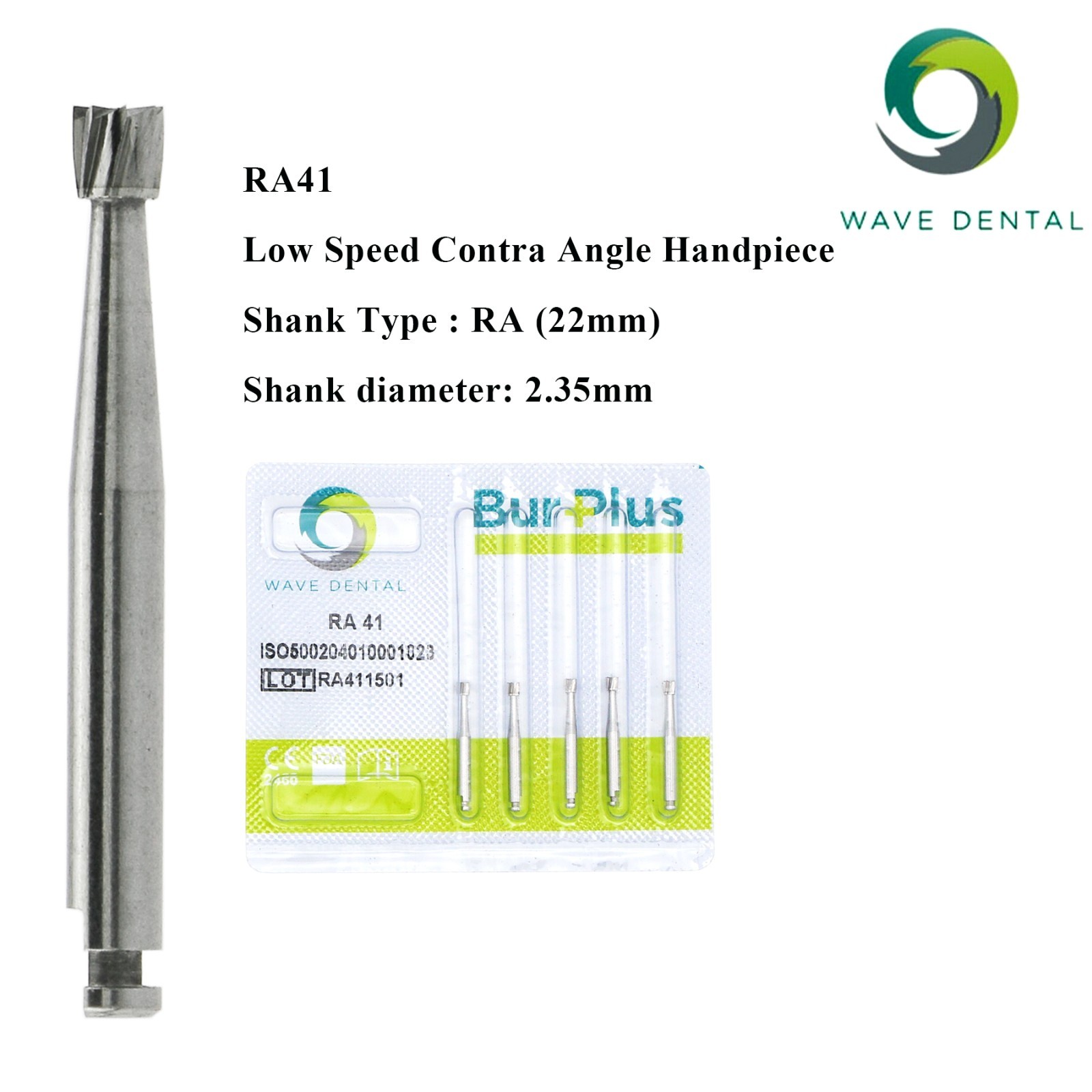 Wave Dental Bur Round RA 1 2 3 5 7 8 41 Latch Carbide For Low Speed Contra Angle