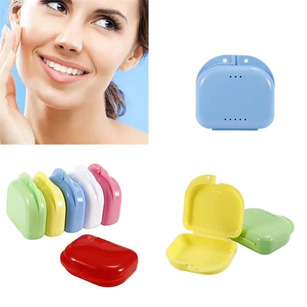 Retainer Case Mouth Guard Case Denture Box Dental Appliance Holder Portable