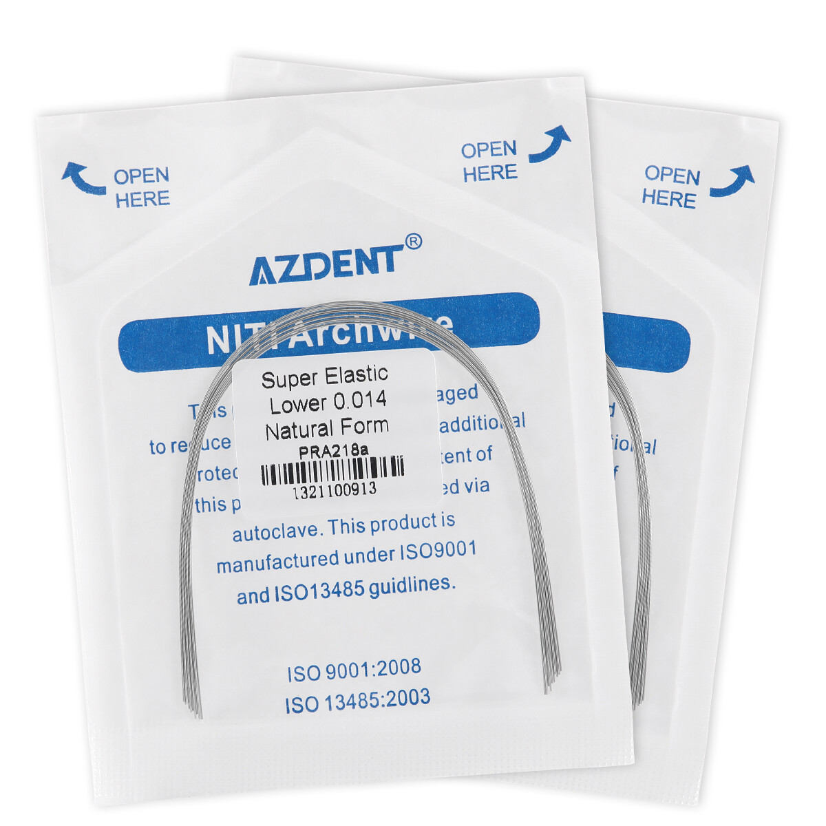 AZDENT Dental Orthodontic Niti Arch Wire Super Elastic Natural Nature Form Round