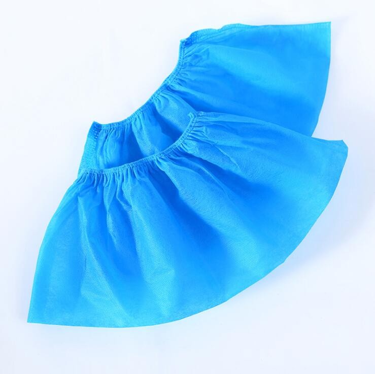 100pcs Disposable Non-woven Shoe Covers Indoors Office Blue Easy Shoe Covers