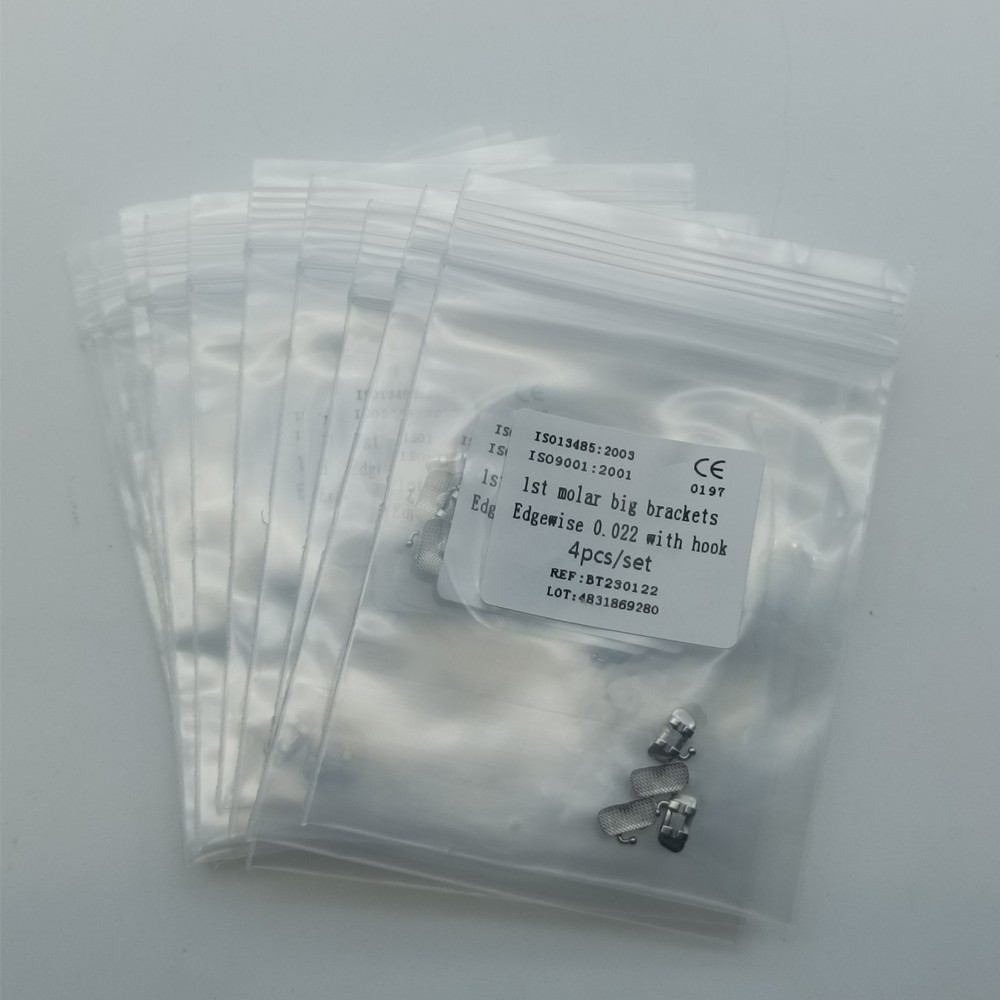 50Sets Dental 1st Brackets Molar Wide Big Bracket Orthodontic Roth MBT 022 Hooks